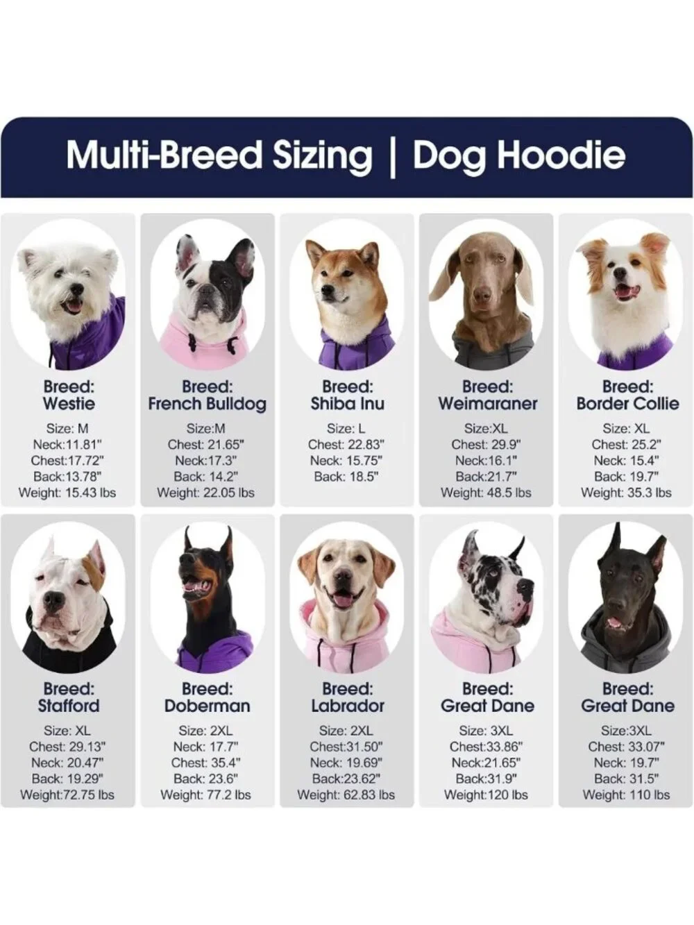 Cozy Lightweight Dog Hoodie for Large Breeds, Perfect for Great Danes & Mastiffs